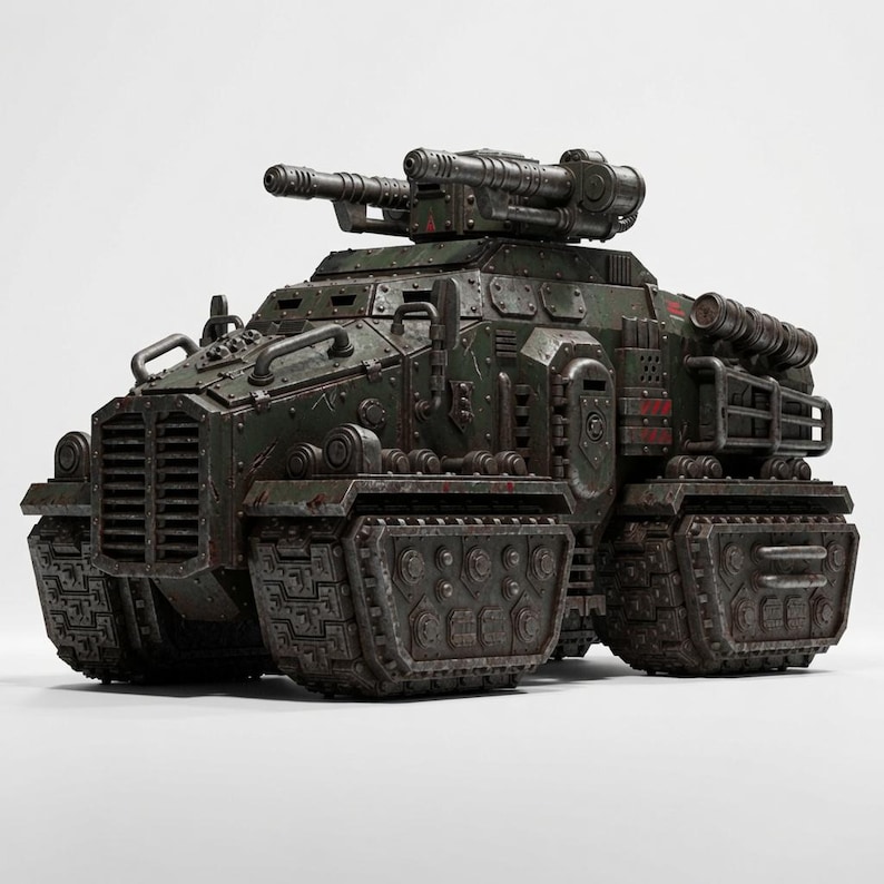 Heavy Armored Assault Vehicle | 16k Resin Miniatures | 28mm 32mm Tabletop Wargaming | Unpainted image 1