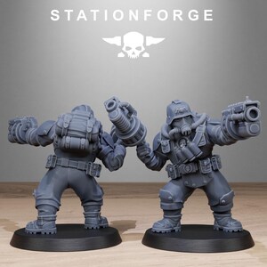 Grimguard Jungle Fighter Mutants | Station Forge 16k Resin Miniatures | 28mm 32mm Tabletop Wargaming | Unpainted image 8