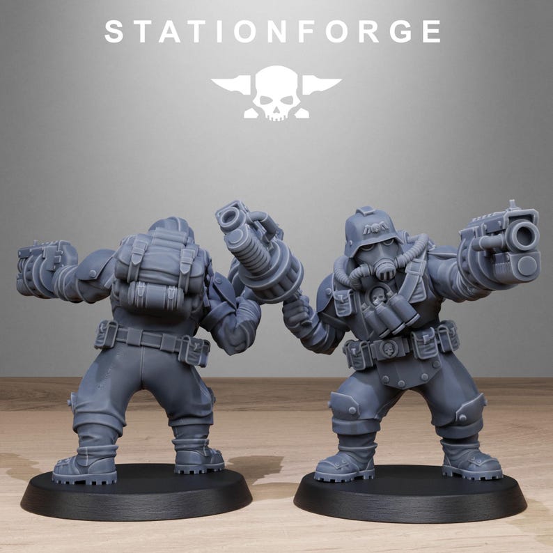 Grimguard Jungle Fighter Mutants | Station Forge 16k Resin Miniatures | 28mm 32mm Tabletop Wargaming | Unpainted image 8