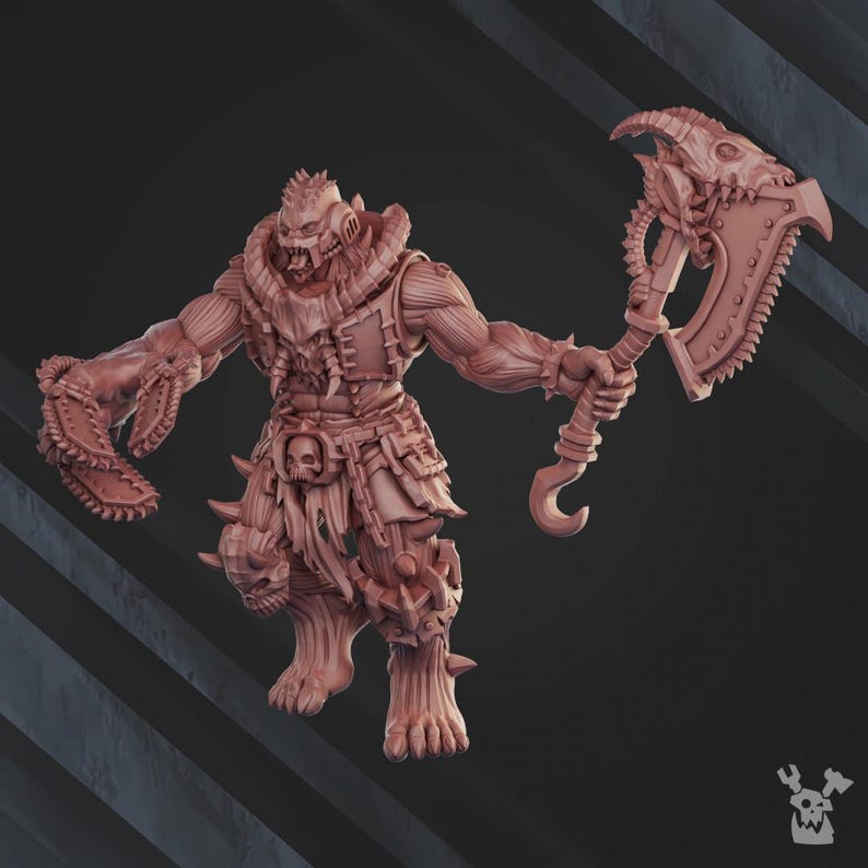 Cursed Bone Shredders Squad – 16K Resin Miniatures (28mm 32mm Wargaming) image 11