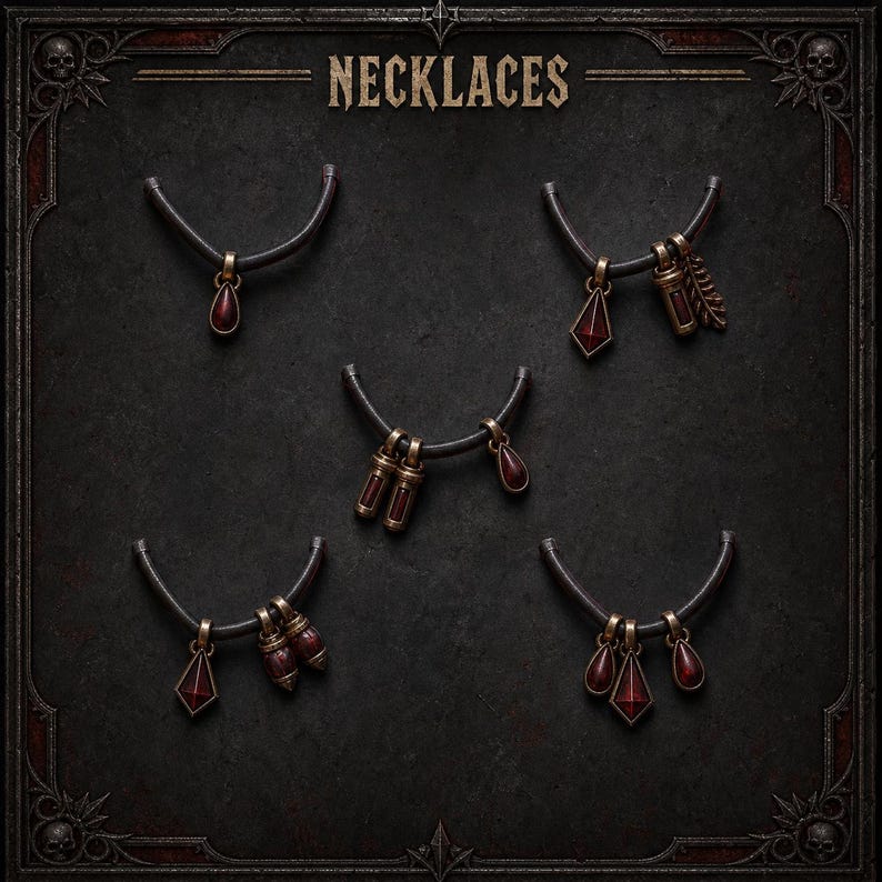 Seigneurs Cramoisis - Ornement de collier - Résine 16 carats - GreyTide Studio - Sang / Guerriers de l'espace / Pièces détachées / Jeux de plateau / Jeux de guerre / Grimdark image 1