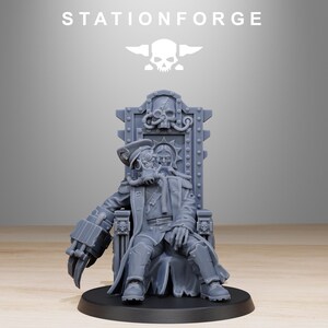 GrimGuard The Fallen Officer / Station Forge Miniature in resina 16k / 28 mm 32 mm Wargaming da tavolo / Non dipinto immagine 2