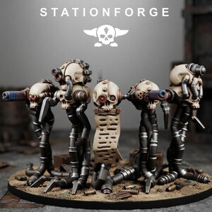 Scavenger Searchers | Station Forge 16k Resin Miniatures | 28 mm 32 mm Tabletop Wargaming | Ongeverfd afbeelding 4