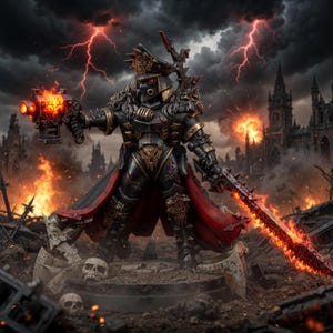 Miniatuur van Chaos Renegades | 16K harsfiguur voor oorlogsspellen (schaal 28 mm/32 mm) afbeelding 1