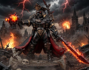 Chaos Renegades Miniatur | 16K Resin Tabletop-Figur (28 mm/32 mm Maßstab)