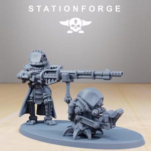 Scavenger Scouts Rebor | Station Forge 16k Resin Miniatures | 28mm 32mm Tabletop Wargaming | Unpainted image 3