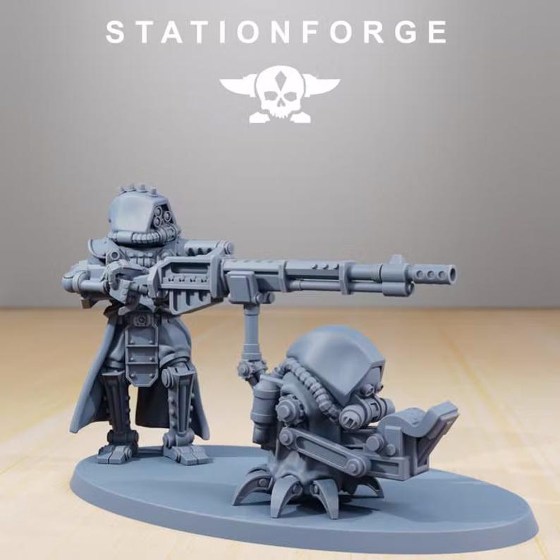 Scavenger Scouts Rebor | Station Forge 16k Resin Miniatures | 28mm 32mm Tabletop Wargaming | Unpainted image 3