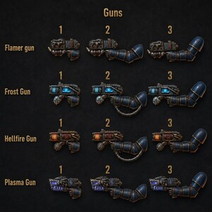 Primal Hounds - Guns - 16k Resin - GreyTide Studio - Wolves / Space Warriors / Bitz / Tabletop / Wargaming / Grimdark imagen 1