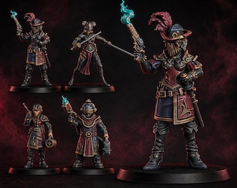 Das Dashing Nebula Syndicate | 16k Resin-Miniaturen | 28 mm/32 mm Tabletop-Wargaming | Unbemalt