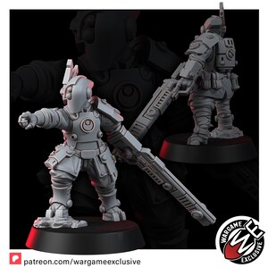 Coalición Ashigaru Fuegos de Batalla T1 / Miniaturas de Resina 16k / 28 mm 32 mm Juegos de Guerra de Mesa / Sin Pintar imagen 7
