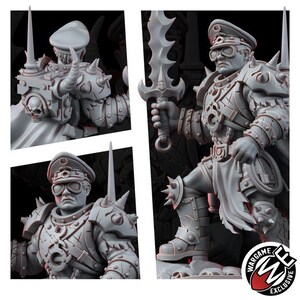 Renegades Of Excess Dominar | 16k Resin Miniatures | 28mm 32mm Tabletop Wargaming | Unpainted image 3