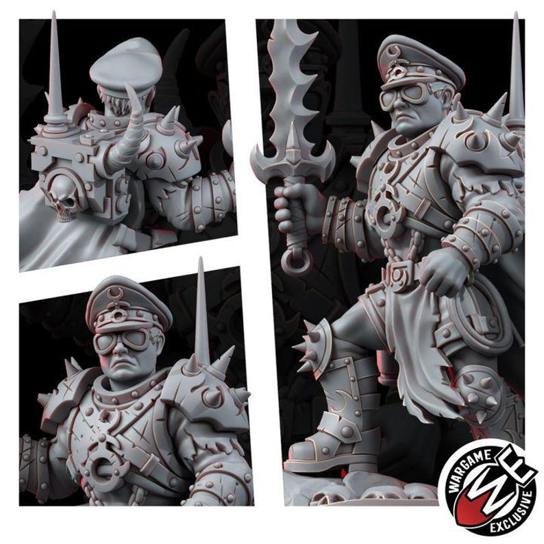 Renegades Of Excess Dominar | 16k Resin Miniatures | 28mm 32mm Tabletop Wargaming | Unpainted image 3