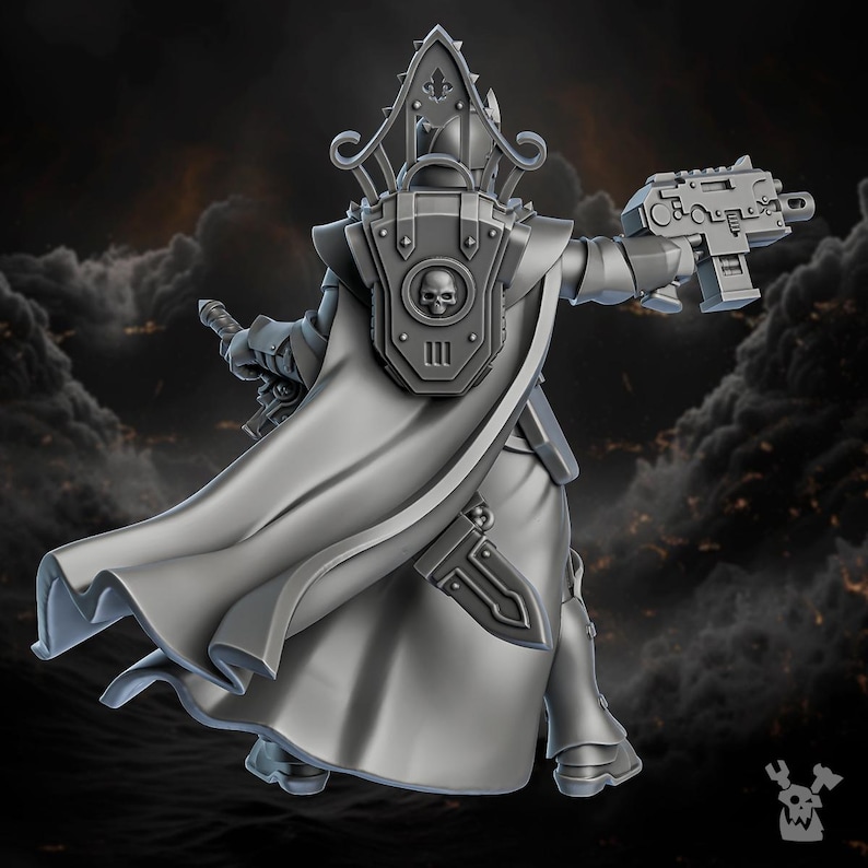 Sister Of Guilt Miniature | 16K Resin Wargaming Figure (28mm/32mm) image 5