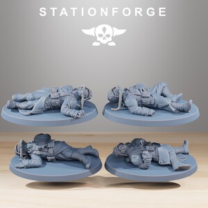 Grimguard The Fallen / Station Forge 16k Miniaturas de resina / 28 mm 32 mm Juegos de guerra de mesa / Sin pintar imagen 5
