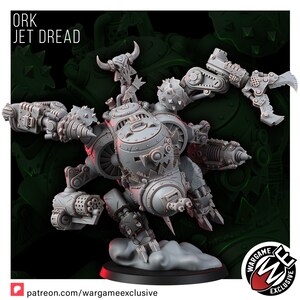 Dreadnought a Jato Ork | Miniaturas de Resina 16k | 28 mm 32 mm para Jogos de Mesa | Sem Pintura imagem 7