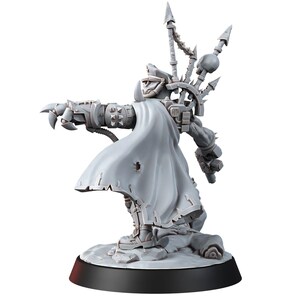 Chaos Renegades Of Pain General | 16k Resin Miniatures | 28mm 32mm Tabletop Wargaming | Unpainted image 4