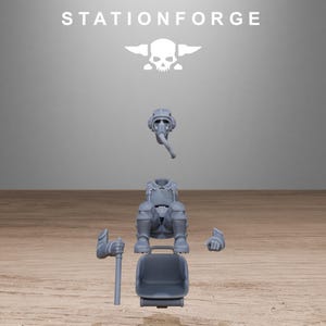 Freeguard Thunderbolt | Figurines en résine Station Forge 16k | 28 mm et 32 mm | Jeux de figurines sur table | Non peintes image 9