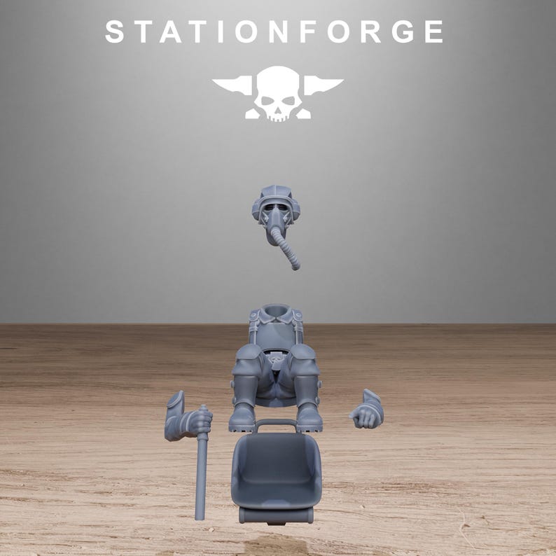 Freeguard Thunderbolt | Figurines en résine Station Forge 16k | 28 mm et 32 mm | Jeux de figurines sur table | Non peintes image 9