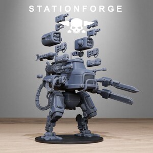 Freeguard Walker | Station Forge 16k Resin-Miniaturen | 28 mm/32 mm Tabletop-Wargaming | Unbemalt Bild 3