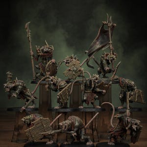 Legacy Rotfang Melee Infantry | Station Forge 16k Resin Miniatures | 28mm 32mm Tabletop Wargaming | Unpainted image 1