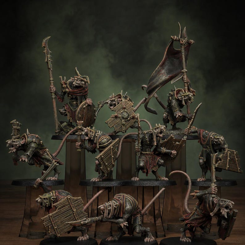 Legacy Rotfang Melee Infantry | Station Forge 16k Resin Miniatures | 28mm 32mm Tabletop Wargaming | Unpainted image 1