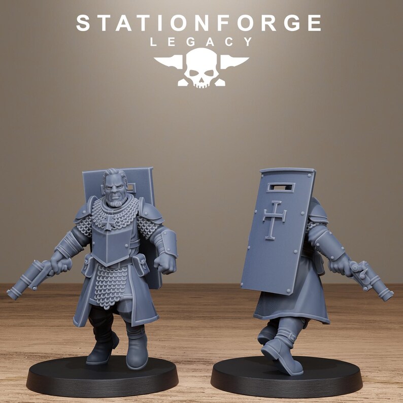 Legacy Thorncrest Blasmen | Station Forge 16k Resin Miniatures | 28mm 32mm Tabletop Wargaming | Unpainted image 7
