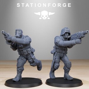 Grimguard Counter Terrorists | Station Forge 16k Resin Miniatures | 28mm 32mm Tabletop Wargaming | Unpainted image 7