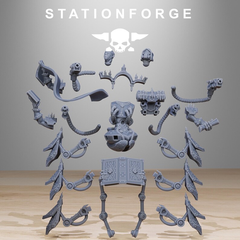 Maestro del saber carroñero / Station Forge 16k Miniaturas de resina / 28 mm 32 mm Juegos de guerra de mesa / Sin pintar imagen 2