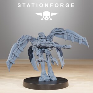 Scavenger Strikers | Station Forge 16k Resin Miniatures | 28mm 32mm Tabletop Wargaming | Unpainted image 6