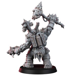 Ork Diel Krakkas / Miniaturas de resina 16k / 28 mm 32 mm Juegos de guerra de mesa / Sin pintar imagen 3