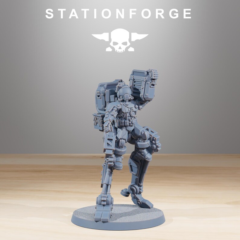 Scavenger Wayfarer Part 1 | Station Forge 16k Resin Miniatures | 28mm 32mm Tabletop Wargaming | Unpainted image 8