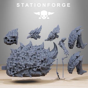 Vaskar-Jäger | Station Forge 16k Resin-Miniaturen | 28 mm/32 mm Tabletop-Wargaming | Unbemalt Bild 5