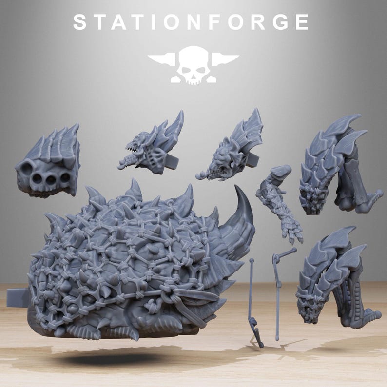 Vaskar-Jäger | Station Forge 16k Resin-Miniaturen | 28 mm/32 mm Tabletop-Wargaming | Unbemalt Bild 5