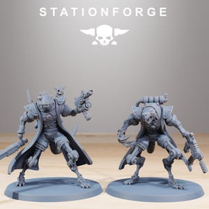 Raticus Curdsters | Station Forge 16k Resin-Miniaturen | 28 mm/32 mm Tabletop-Wargaming | Unbemalt Bild 3