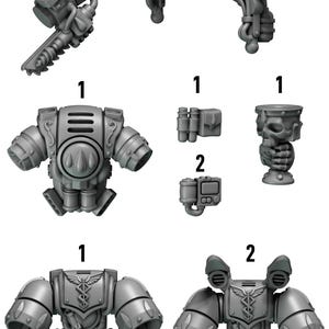Crimson Lords - Medic - 16k Resin - GreyTide Studio - Blood / Space Warriors / Bitz / Tabletop / Wargaming / Grimdark image 2