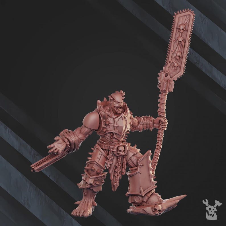 Cursed Bone Shredders Squad – 16K Resin Miniatures (28mm 32mm Wargaming) image 13
