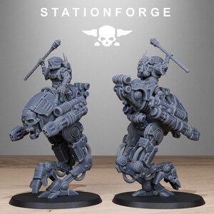 Plünderer-Schattenläufer | Station Forge 16k Resin-Miniaturen | 28 mm/32 mm Tabletop-Wargaming | Unbemalt Bild 4