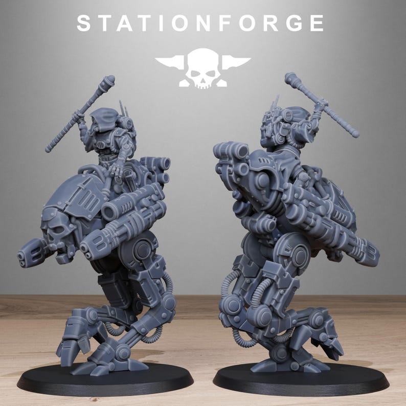 Plünderer-Schattenläufer | Station Forge 16k Resin-Miniaturen | 28 mm/32 mm Tabletop-Wargaming | Unbemalt Bild 4