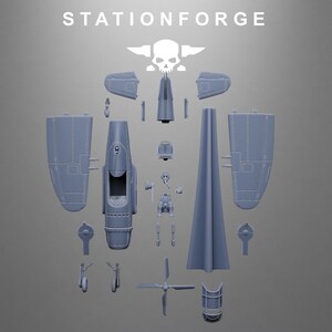 Freeguard Thunderbolt | Figurines en résine Station Forge 16k | 28 mm et 32 mm | Jeux de figurines sur table | Non peintes image 10