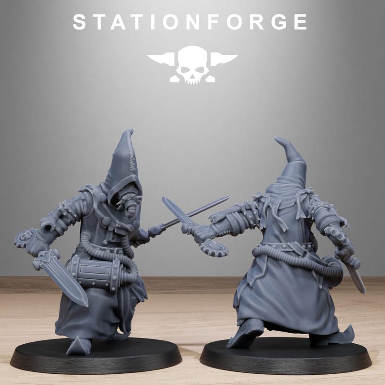 Místicos Carroñeros / Station Forge 16k Miniaturas de Resina / 28 mm 32 mm Juegos de Guerra de Mesa / Sin Pintar imagen 8