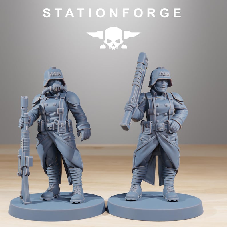 GrimGuard Sisters of War | Station Forge 16k Resin Miniatures | 28 mm 32 mm Tabletop Wargaming | Ongeverfd afbeelding 6
