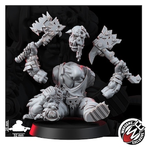 Ork Corpses Battlefield Set | 16k Resin Miniatures | 28 mm 32 mm Tabletop Wargaming | Ongeverfd afbeelding 9