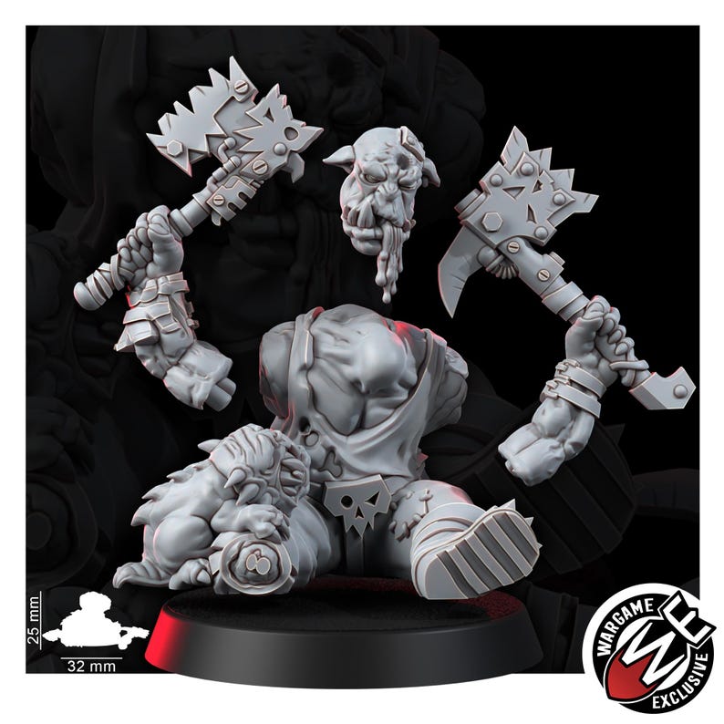 Ork Corpses Battlefield Set | 16k Resin Miniatures | 28 mm 32 mm Tabletop Wargaming | Ongeverfd afbeelding 9