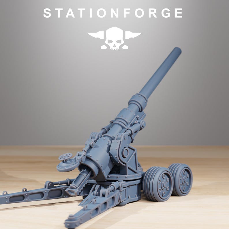Grimguard Heavy Artillery | Station Forge 16k Resin Miniatures | 28mm 32mm Tabletop Wargaming | Unpainted image 8