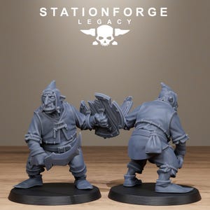 Legacy Chaosvale Hobgoblins | Station Forge 16k Resin Miniatures | 28mm 32mm Tabletop Wargaming | Unpainted image 3