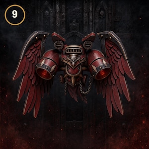 Senhores Carmesins - Mochilas a Jato Aladas #2 - Resina 16k - GreyTide Studio - Sangue / Guerreiros Espaciais / Peças / Jogos de Mesa / Jogos de Guerra / Sombrio imagem 7