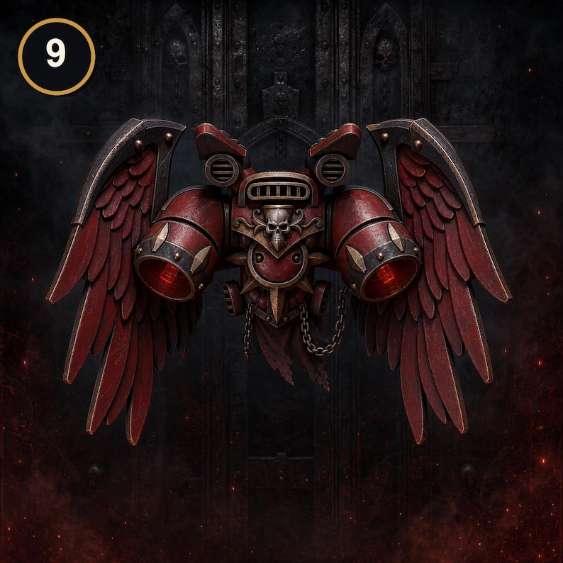 Senhores Carmesins - Mochilas a Jato Aladas #2 - Resina 16k - GreyTide Studio - Sangue / Guerreiros Espaciais / Peças / Jogos de Mesa / Jogos de Guerra / Sombrio imagem 7