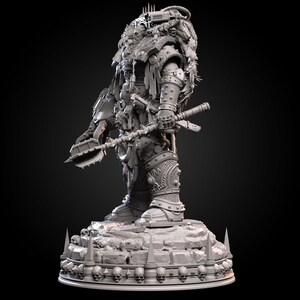 Chaos Prime Malleus Iscariot | 16k Resin Miniatures | 28mm 32mm Tabletop Wargaming | Unpainted image 9