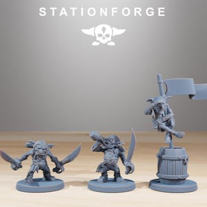 Gobs Pirates | Station Forge 16k Resin Miniatures | 28mm 32mm Tabletop Wargaming | Unpainted image 6