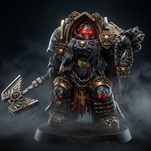 Predicador Exolothreftis de los Caballeros Espaciales / Miniaturas de resina 16k / 28 mm 32 mm para juegos de mesa / Sin pintar imagen 1